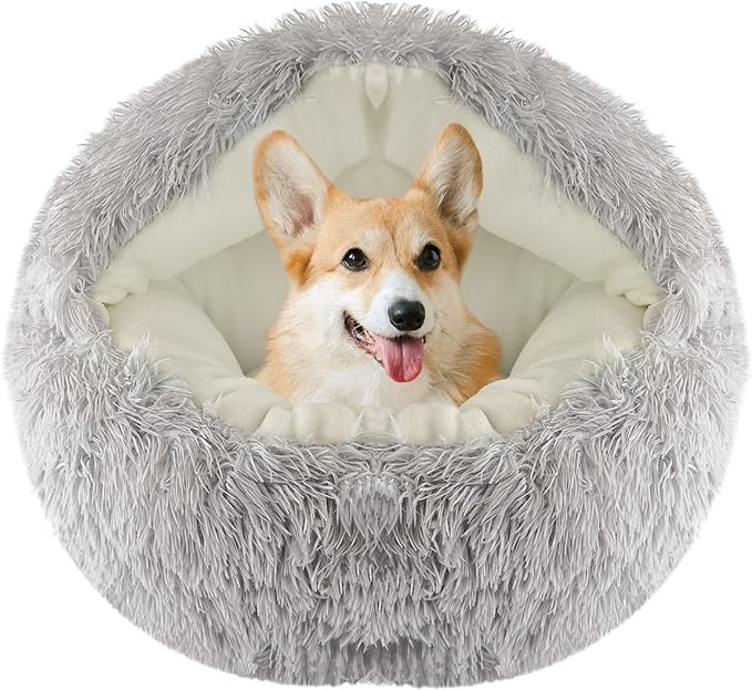 Soft Plush Bed with Cover for Small Dogs