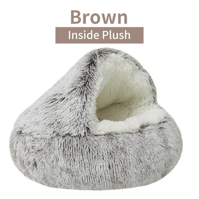 Soft Plush Bed with Cover for Small Dogs