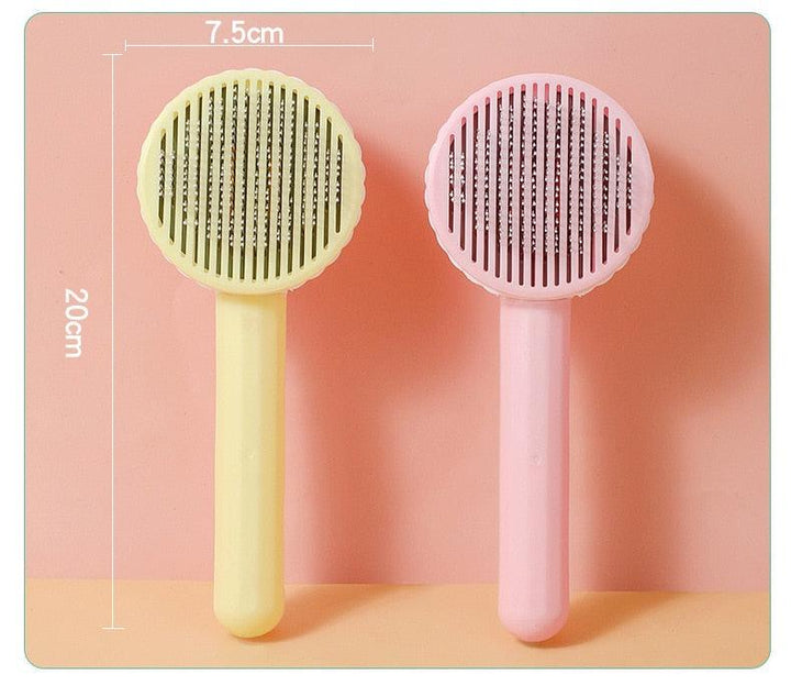 Pet Hair Removal Comb Self Cleaning Brush