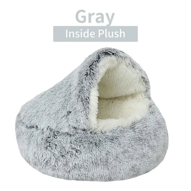 Soft Plush Bed with Cover for Small Dogs