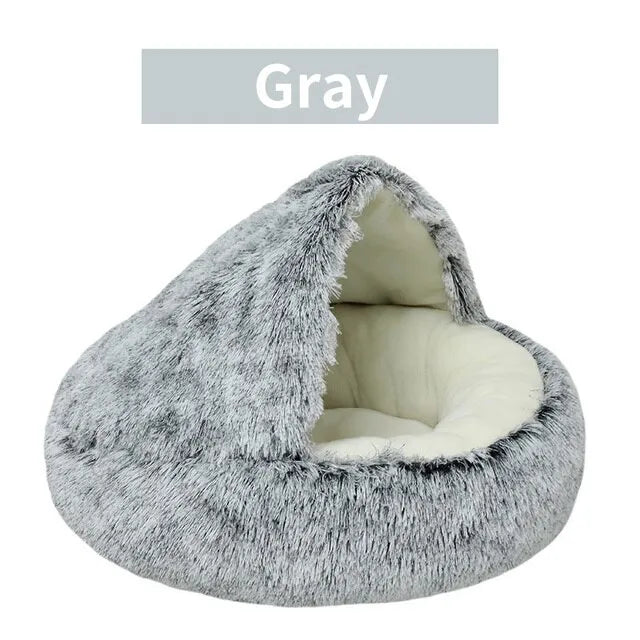 Soft Plush Bed with Cover for Small Dogs