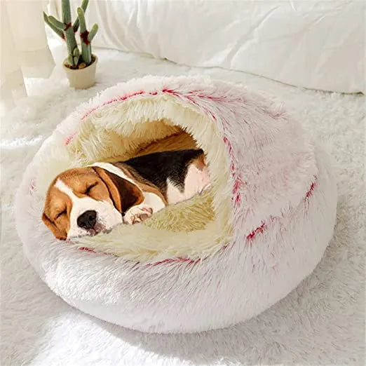 Soft Plush Bed with Cover for Small Dogs